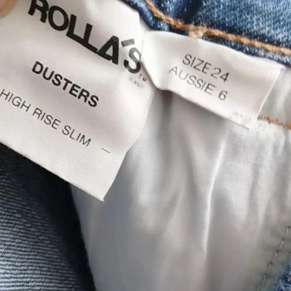 NWT Rolla'S Dusters - New York Blue  haven Jeans size 24 - Picture 7 of 9